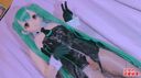 Bunny Girl Hatsune Miku Cosplay Man's Daughter's Long Penis Plug Intense Squirting Continuous Masturbation