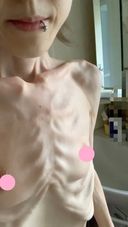 【주의】마치다 리나 셀카 영상 완전 공개 알몸으로 체중계에 있을 때 24.3kg [가리가리 ]