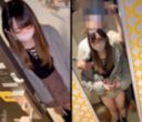 【Individual shooting】18-year-old active first-year student. Fluffy P Katsu J2 aiming for idol. After playing the game, take a bath at the entrance and go to bed in bed. Vaginal vaginal shot (^^)v while making a piece