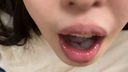 [Individual shooting] Black-haired neat and clean JD 20-year-old kneeling at the entrance Netri instant shaku and sticky licking and drinking a large amount of sperm gobbing [Complete face]