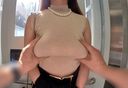 【Full HD Ultra High Quality】 [Second part] The braless nipples of a huge breasts H cup beauty are binging! Erotic soft breasts that go wild are extremely dangerous! !!