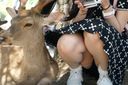 Deer Park!! Girl obsessed with selfie with deer