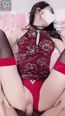 【FHD Amateur】Sex experience with a beautiful woman in cheongsam and black stockings