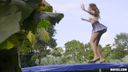 Pervs On Patrol - Big Tit Babe Twerks on Trampoline