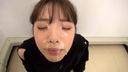 Individual shooting) [Begging facial cumshot (5)] Fluffy girl! [Vacuum face & slurping piston] Rich semen bukkake on a natural gentle face!
