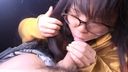 【個人撮影】20代オタク系女子のメガネっ子車内フェラ、会うまでにかなりの葛藤があった模様動画です