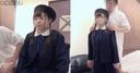 【Individual shooting】in uniform for a minimum developing girl with cute tea water / pigtails in a special interview