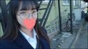 【개인 촬영】도쿄도 상무부 동급생, 조용한 음캬 소녀의 베란다 [4K 화질]