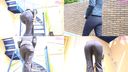 Pantsuit OL plump buttocks and kuikomi. Panty Lines(1)