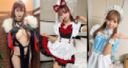 Back leakage 3 [Leaked] Back door maid café party infiltration with fat customers + Colossal breasts layer's event back leak video [Personal shooting]