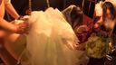 [Personal shooting] 30-year-old baby face young wife. Daishuki hold raw vaginal shot in a wedding dress. Gonzo at 180,000.
