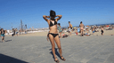 [COS] 露出症の変態韓国女性がビーチで…！