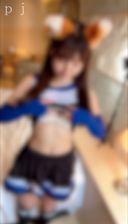 【개인 촬영】20세 현〇접수양. 티끌 청초한 P 활 소녀 3 "키츠네 다스 ♡ "춤을 추어 보았습니다. 그 후, 나는 엄청 질 내 사정 섹스를 해 버렸다.