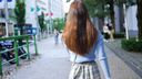 【4K Video】Navel Exploration Female Ana, Ojosama College Girl Mia-chan Beauty White Navel