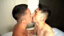 Gachi sex between popular GOGO BOY! They hit their hips with raw penetration and lick each other's sperm with semen kisses.