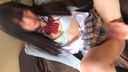 【個人撮影】京都訛りの18歳J◯過去イチ美少女。スカートから覗くプリケツにバックで突きまくるハメ撮り着衣セックス。【顔出し】