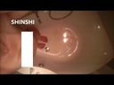 【Hotel Bath】Shocking video seen from directly above〈Miku〉