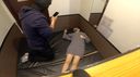 【パパ活女子狩り】東京 28歳 Fカップ 親切な介護士に無銭の全裸セクハラ 尻が透ける桃色パンティー 飲食店対面パンチラ激撮