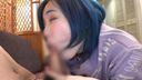 【Chubby】Blue-haired short-cut big breasts girl, Nei-chan 21 years old. SM SEX.
