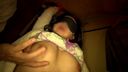 【Personal Photography】 M too perverted aunt (50 years old)! Blindfolded play makes both saliva and man juice flutter!