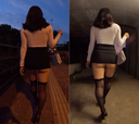 Miniskirt hami butt walk (16 minutes 30 seconds)