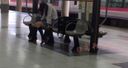 It's an amateur shot! It is a rare video series shot by an uncle when he was in high school before the Corona disaster! masturbation on the station platform bench with no uniform and no panties while the skirt is turned up ...