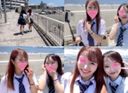 【三人視頻洩露】彩虹泳裝陳和波點泳裝-醬_城子子學生二人組接機POV