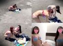 [Threesome video leaked] Rainbow swimsuit chan and polka dot swimsuit-chan _ Joshikoko student duo pick-up POV