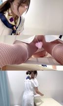 [Panchira upside down shooting] A national treasure-class beautiful nurse who can see the contents ♡ with a very small T-back! 【Hair removal salon】