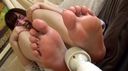 【Individual shooting】Brush tickling on the sole of Mio's too sensitive foot &amp; electric vibrator blame