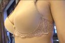 【Underwear fetish】Adult beige bra observation