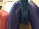 【Fetish】Zentai threesome! Close contact play between one man and two women is erotic! 2
