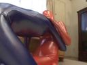 【Fetish】Zentai threesome! Close contact play between one man and two women is erotic! 2