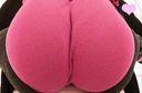 [N cup] Clothed big breasts splashed in pink knit "Burun! I tried to shake it ♪.