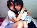 【Live Chat】Two children with small breasts lick their nipples and play lesbian
