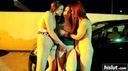Three hot lesbians in the night