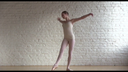 成熟的芭蕾舞演員的裸體表演！ ！！