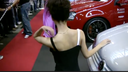 [Personal shooting] Hidden shooting of too erotic campaign girls at motor shows! Beautiful women's clothes are just breasts...