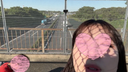 【変態フェチプレイ】歩道橋で鼻フェラしまくって唾液まみれの顔にしてやりました。