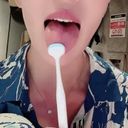口内フェチに捧げる舌磨き動画