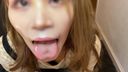 [Individual shooting] 22-year-old model is a Shibuya 1 ◯ 9 clerk! Instant from Imechen instant licking nevaspe swallowing [complete face]