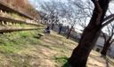 [Shot alone] Masturbation part 2 with a rotor in the even though there is a couple nearby on a park bench. It is a video of pulling the rotor out of the pants and squeezing the with your fingers and soaking the pants.