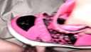 【Shoe Bukkake】Bukkake on colorful high-cut sneakers (dance shoes)