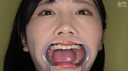 【Oral cavity】Popular model Kakuna Tsumugi Chan's super rare teeth, mouth, throat dick, spit observation!!