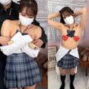 Limited quantity privilege [Leaked on the shooting site] Amateur panchira sexual harassment photo session! Slope slender beauty JD Rei-chan! I'm very excited with the T-back! Bukkake big explosion on