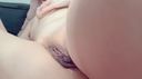Masturbation♡ with nipples that do not subside erections and white liquid smeared on the
