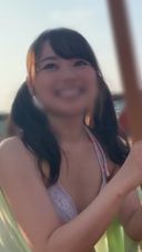 【Personal shooting】Gonzo in a swimsuit with a female college student (18) who picked up a girl in the pool. This was my first summer vacation as a university student. 【Amateur】