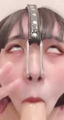 [swallowing total 5 shots] Nose hook and ahe-face! Expose the back face of a girl who is an ant for money ◯ raw con café lady.