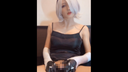 【Individual shooting】Video of the daughter of a beautiful man with gray hair cosplay masturbating