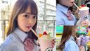 Worn for 18 hours [Personal shooting] Loose socks × white pants-chan _ Papa katsu with a playful gal and Shin-Okubo